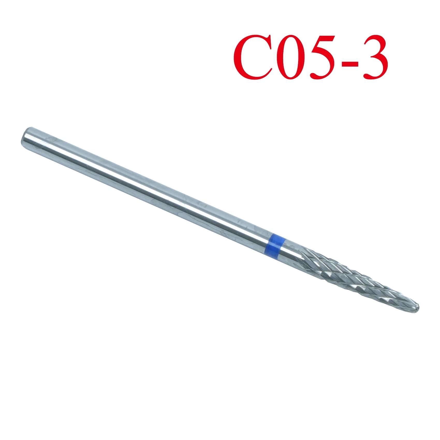 

Сверла из карбида вольфрама для ногтей, электрическая маникюрная дрель, аксессуары, фрезы для снятия гель-лака для ногтей, инструменты для ногтей, Efiles C05-3