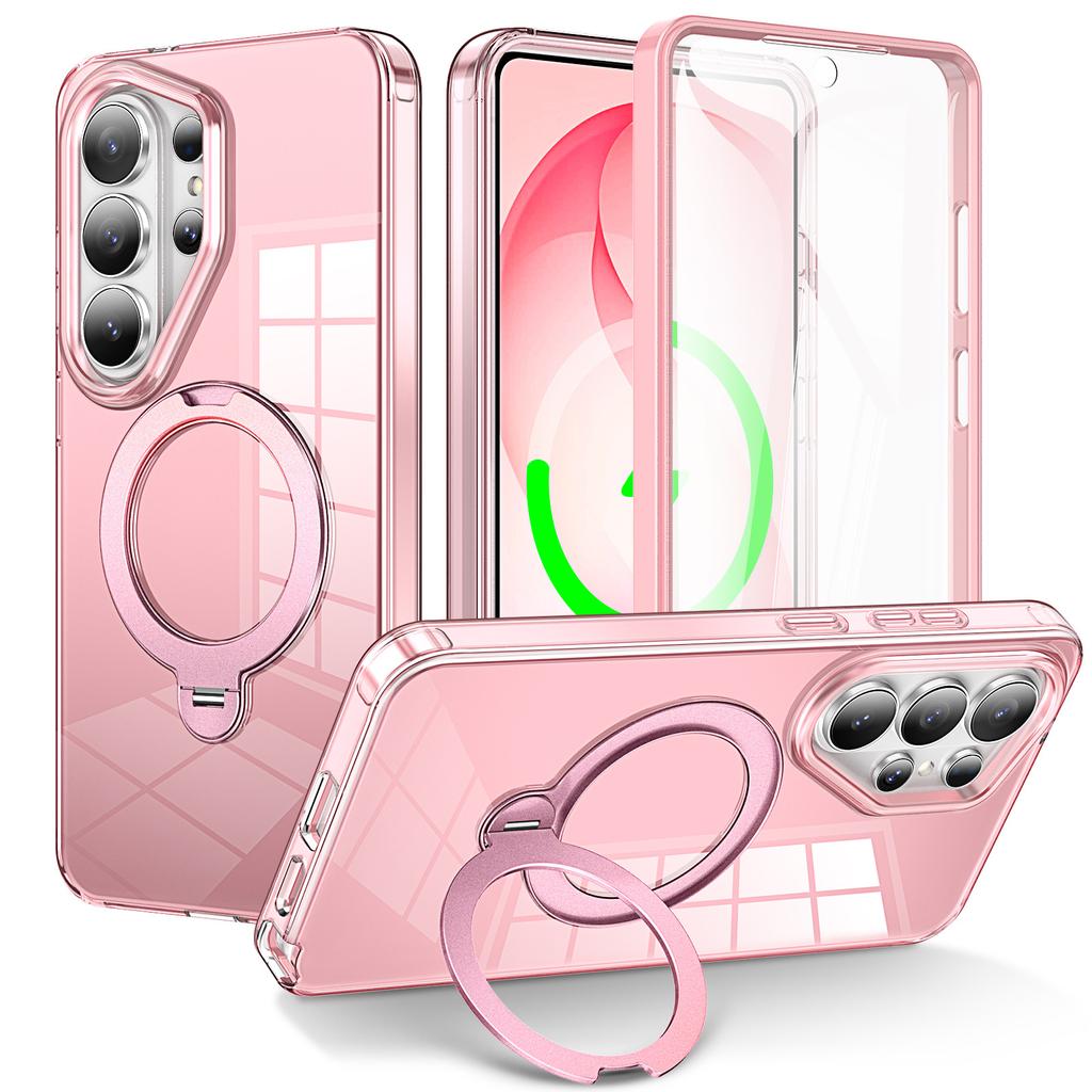 Applicable to Samsung S26Ultra jelly magnetic bracket mobile phone case C S26Plus anti-drop S26 protective case