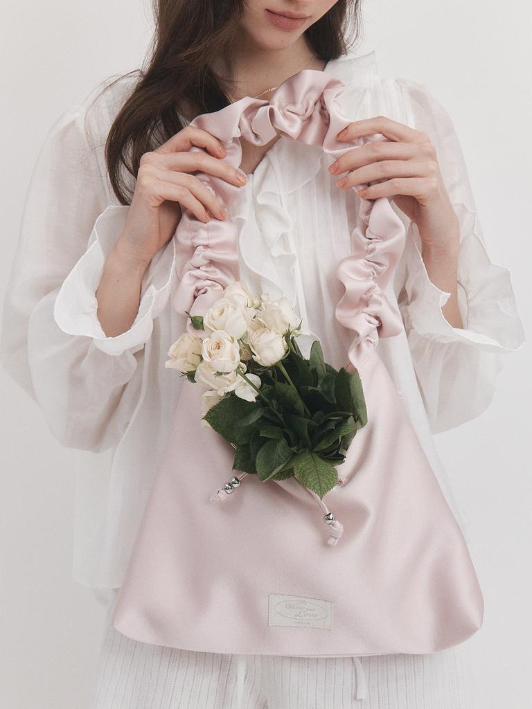Engbrox Bloom Shirring Shoulder Bag_2 Colors