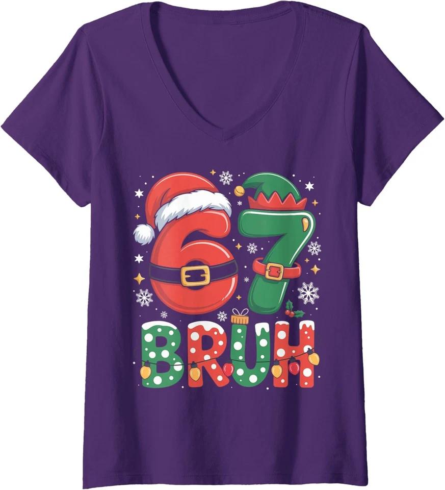 Turkey Aura Six Seven 6 7 Thanksgiving Costume Ladies Crewneck T-Shirt XL