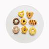 Kawaii Simulation Food Cookies Flatback Resin Cabochons Kids Doll House DIY Headwear Accessories Scrapbook Decor