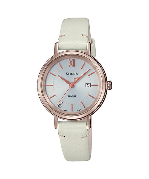 

Casio Sheen Women s Stainless Steel 50M Water Resistant Analog Quartz Watch SHS-D300CGL-7A белый
