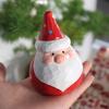 Hand Carved Wooden Santa/Snowman/Tree Figurine Carving Ornament Christmas Miniature Sculpture Table Decorations Gift
