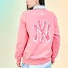 MLB Basic Logo New York Yankees Großes Rückenlogo Langarm Hoodie Unisex Hoodie Rosa 3AMTB0121-50COL