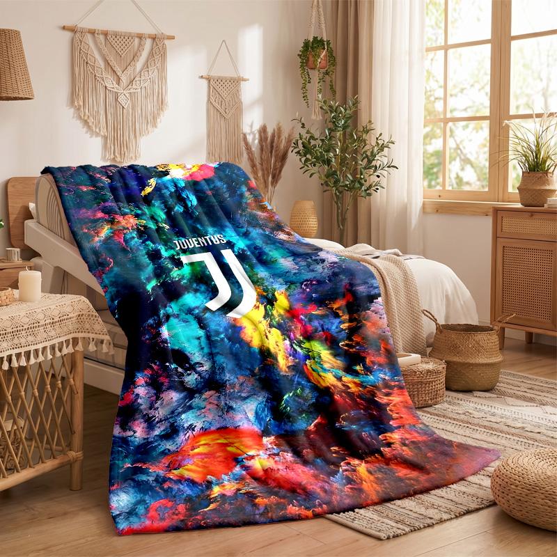 Juventus FC Print Flannel Blanket Soft Warm Sofa Bed Throw Blanket For Home Office Bedroom