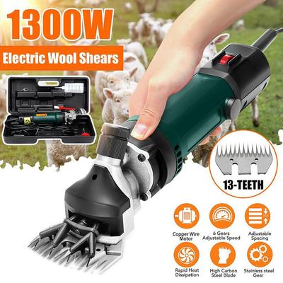 1300W elektrický stříhací stroj na stříhání ovčích domácích mazlíčků Sada pro stříhání stříhání vlny na stříhání koz a domácích zvířat Potřeby pro stříhání zvířat na farmě EU zástrčka