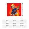 Fireman Sam Wool Blankets Firefighters Novelty Throw Blankets for Bed Sofa Couch 150*125cm Rug Piece