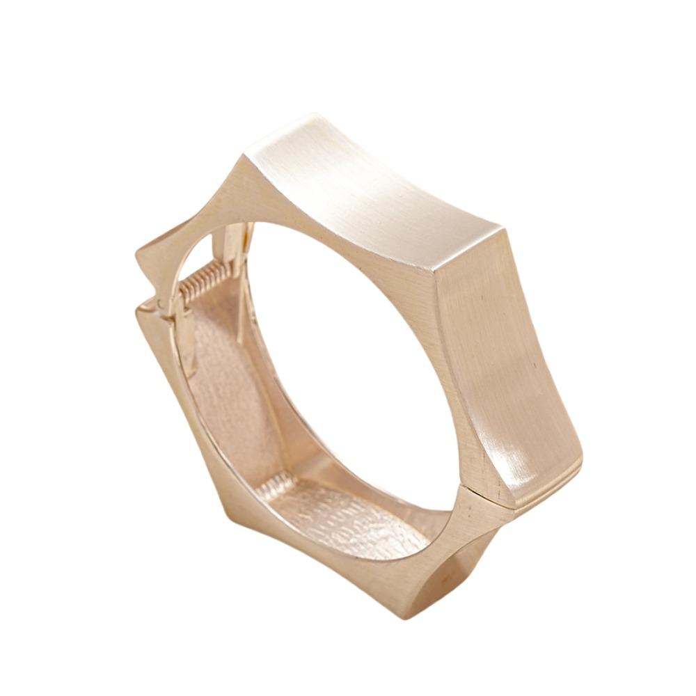 Zinc Zinc Alloy Metal Wide Open Bangle Matte/Glossy Exaggerated Bracelet Temperament Cuff Bangles  Gift