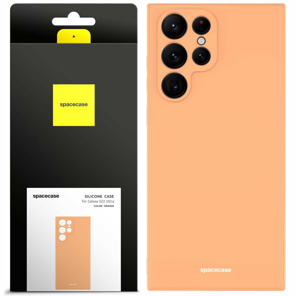 Sc Silikonové pouzdro Galaxy S22 Ultra Oranžové