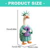 Patriotic Resin Geese Statue Hand Painted Geese Figure Independence Day Festival Decoration For July Fourth Celebration
