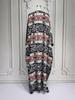 Plus Size Women's Traditional Arabic Digital Print Abaya Dress