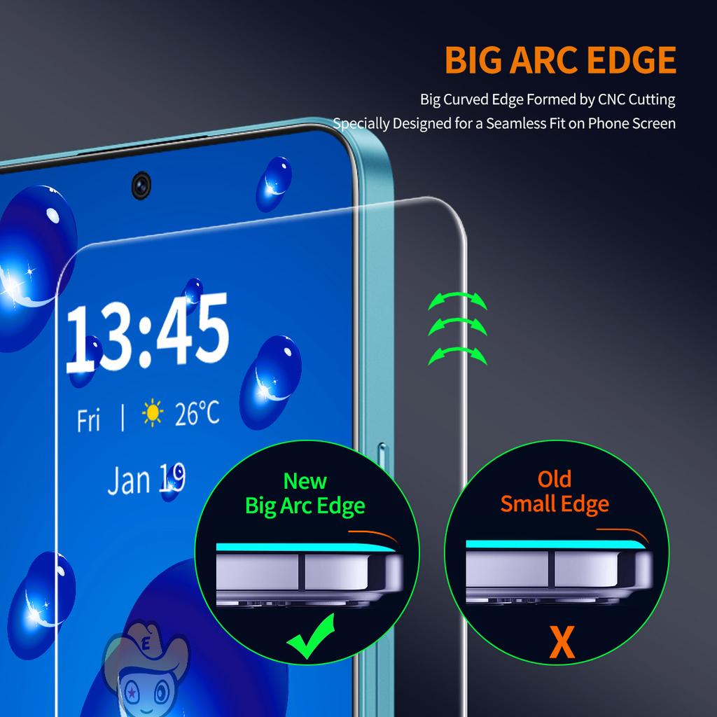 ENKAY HAT PRINCE 10Pcs For Nothing Phone (2a) Plus/Phone (2a) Screen Protector Large Arc Edge Sensitive Touch Film