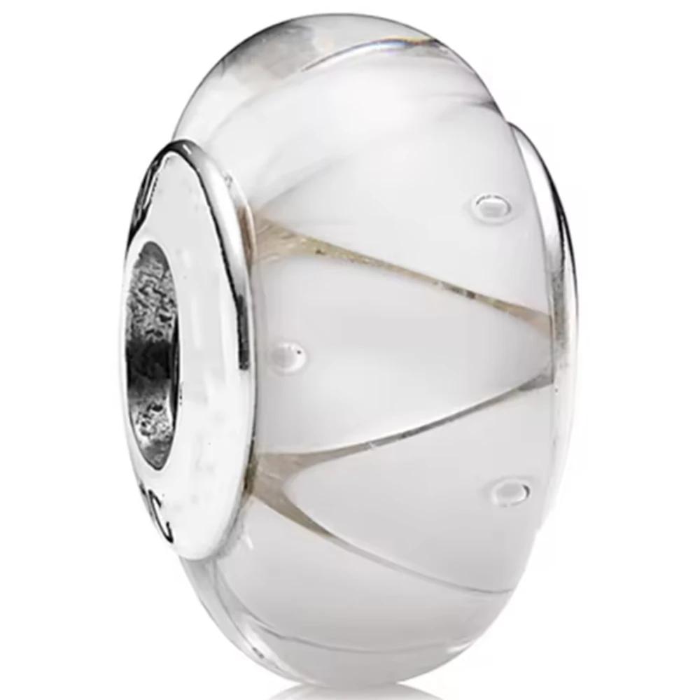 New Original Copper Murano Glass Flower And Leaf Cosmic Rainbow Charm Beads For Bracelet Diy Women Jewelry Gift