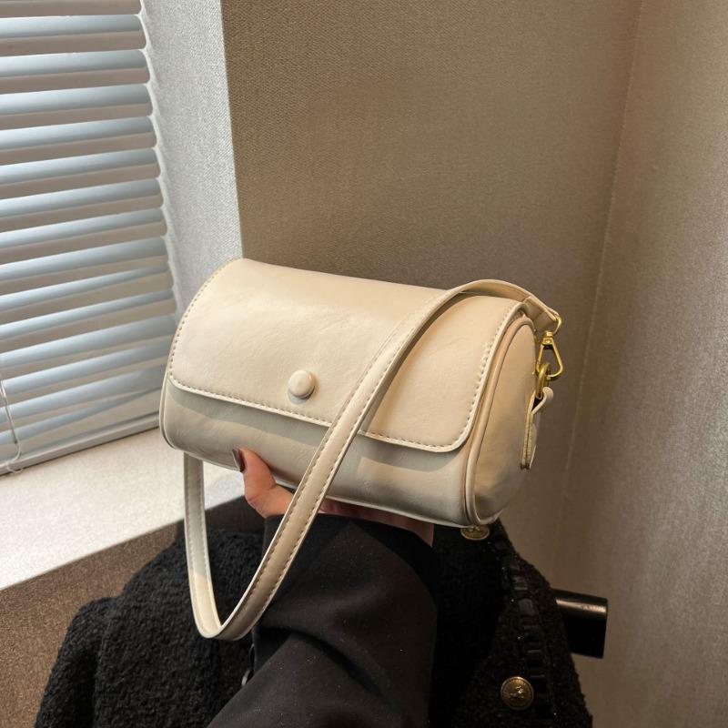New Retro Small Bag Niche Design Spring Versatile High-end Broadband Shoulder Messenger Bag Cylinder Bag