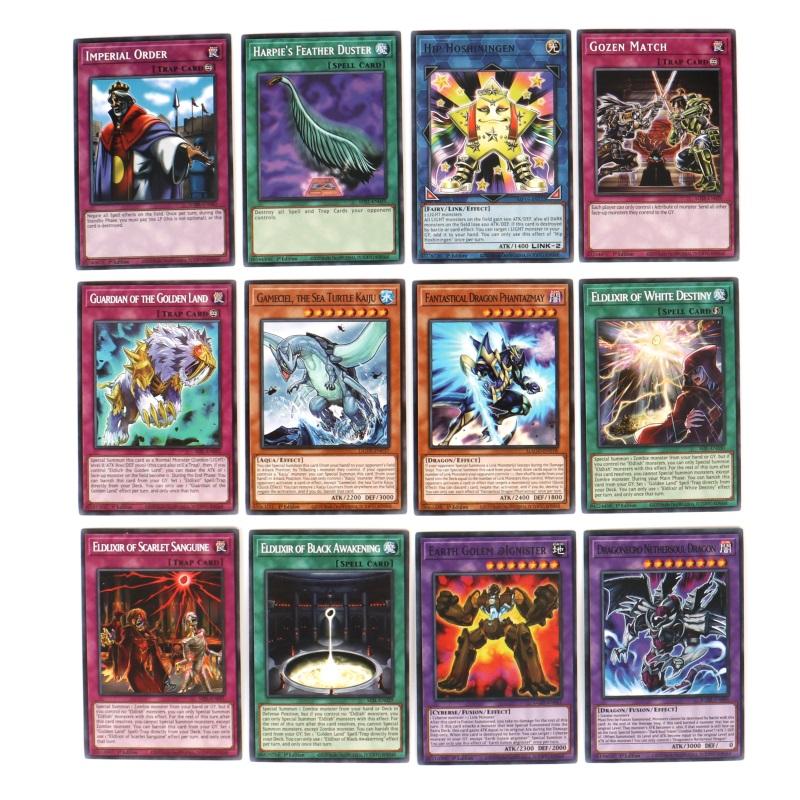72Pcs/Box Yu gi oh Card in English Eldlich Sky Striker Virtual Word YU GI OH Master Duel Competitive Deck Trading Card Game