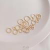 Color-Safe 14K Gold-Filled Jump Rings: DIY Handmade Jewelry Accessories for Bracelets, Necklaces, Earrings, and Crafts