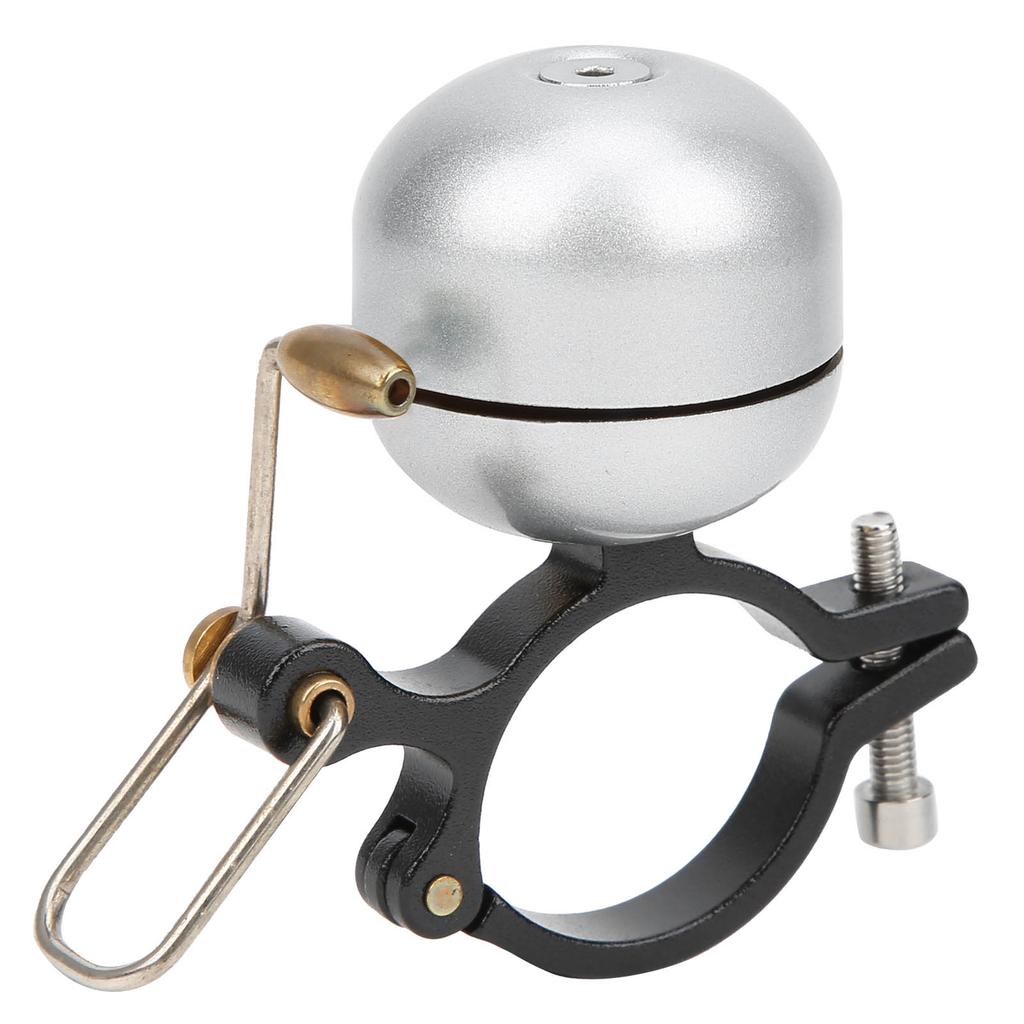Sonerie retro pentru bicicletă, inel de aluminiu și cupru, accesoriu pentru bicicletă, argintiu