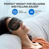 Weighted Sleep Mask, Women Men 3D Blocking Lights Sleeping Mask (4.2oz/120g), Pressure Relief Night Sleep Eye Mask with Adjusta