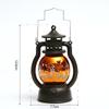 2025 Halloween Led Pumpkin Light Mini Plastic Retro Oil Lamp Battery-Operated Lantern Decor For Indoor Outdoor Spooky Atmosphere
