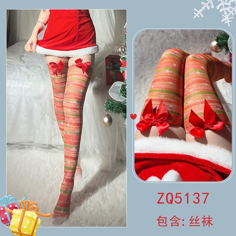 Sex Christmas stockings Sexy stockings Halloween cosplay cute tall leg socks Thin