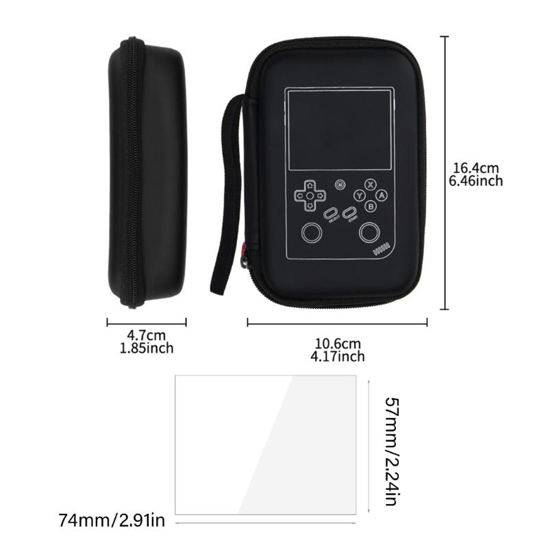 Protective Bag Shockproof Storage Organizers Pouch Large Capacity and Screen Protector Suitable for RG35XX Game Console