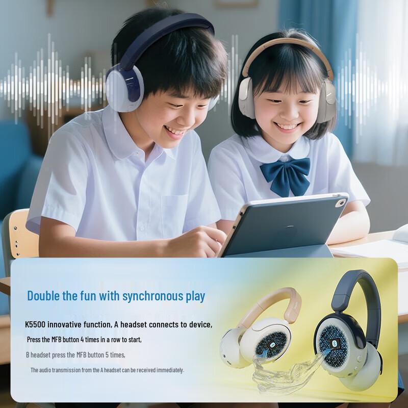 Philips TAK5500AL Kids Wireless Bluetooth Over-Ear Learning Headset