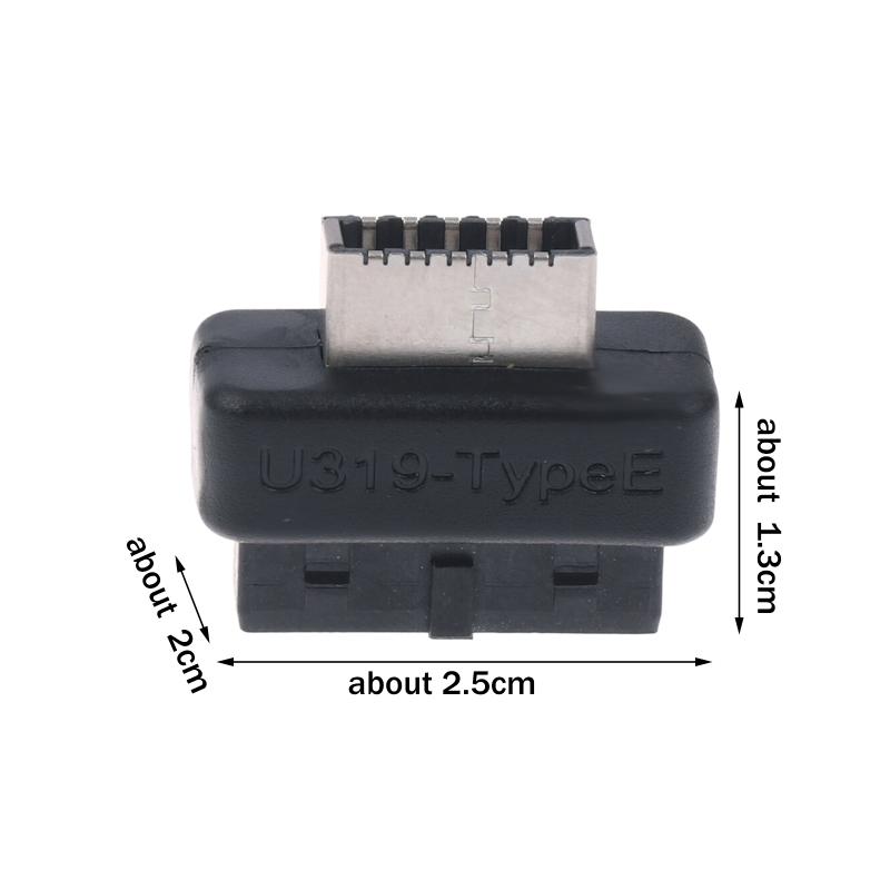 1/2/3PCS USB 3.0 19/20-Pin To Type E Adapter - USB 3.1 Type C Front Panel Header Converter For Motherboard