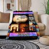 Sunset Customized Your Name Blanket Warm Comfortable Soft Blanket For Chair Office Sofa Bed Sofa Office Camping Suitable For Gifting Relatives And