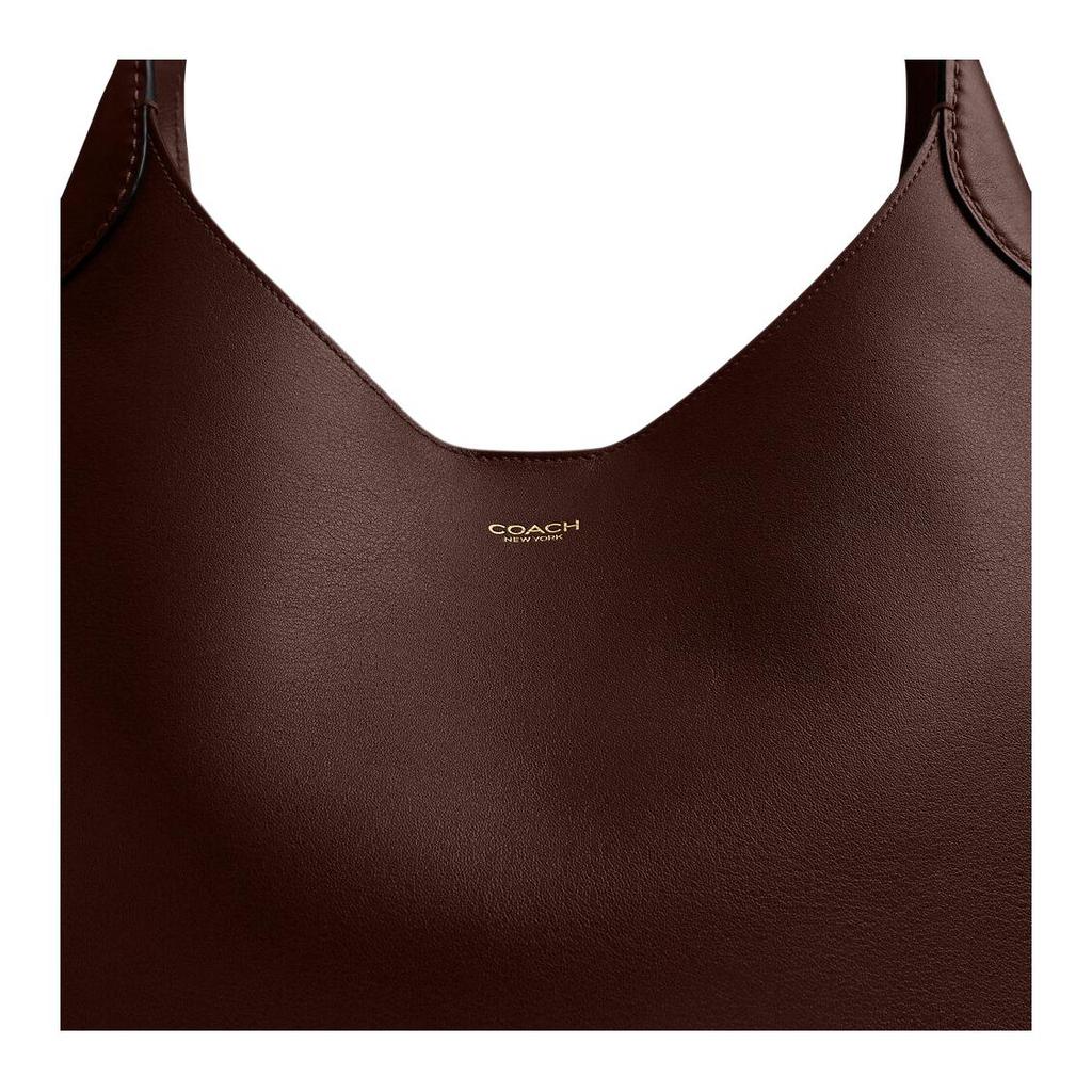 Coach Brooklyn 34 Letter Charm Shoulder Bag Large Women Shoulder Bag Gold Brown CCU00-B4MPL