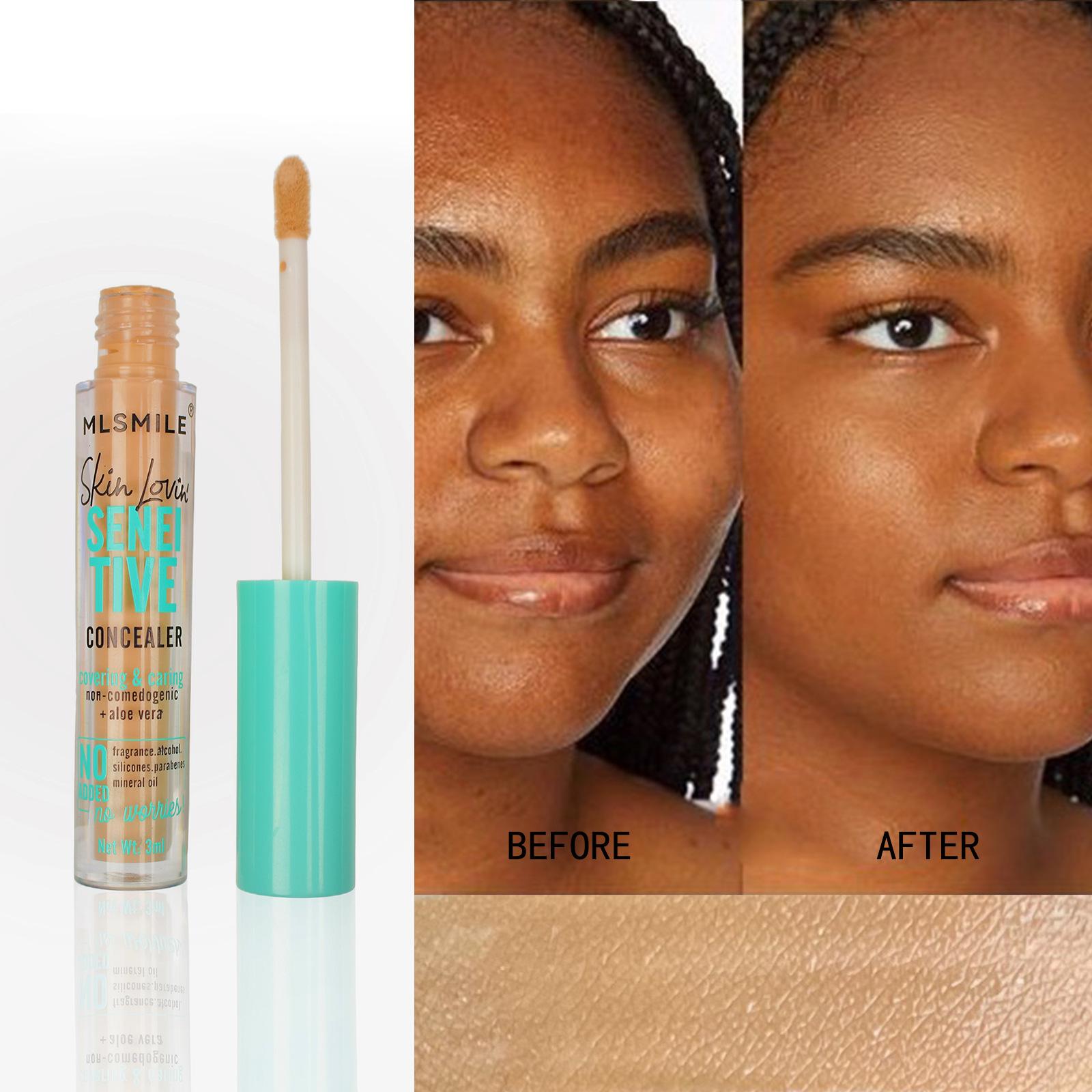 

MLSMILE, 6 цветов, увлажняющий консилер, стойкие следы от прыщей, темные круги жидкой основы, жидкий восстанавливающий крем-консилер для дна 06