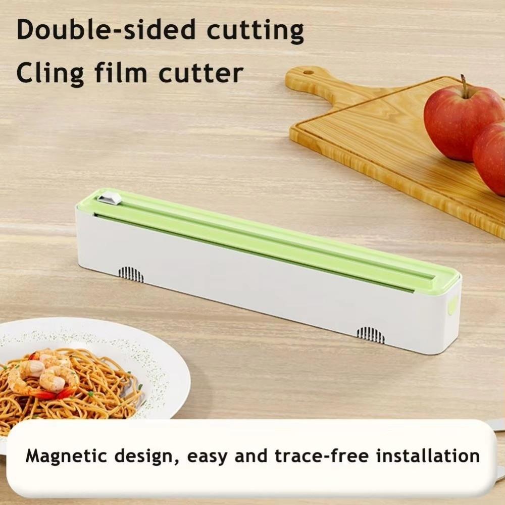 Wall Mounted Plastic Wrap Cutter Space Saving Tin Foil Cutting Box Food Film Dispenser Restaurants