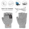 USB Electric Heated Gloves Heating Gloves Mittens Rechargable Waterproof Adjustable Temperature Cycling Skiing