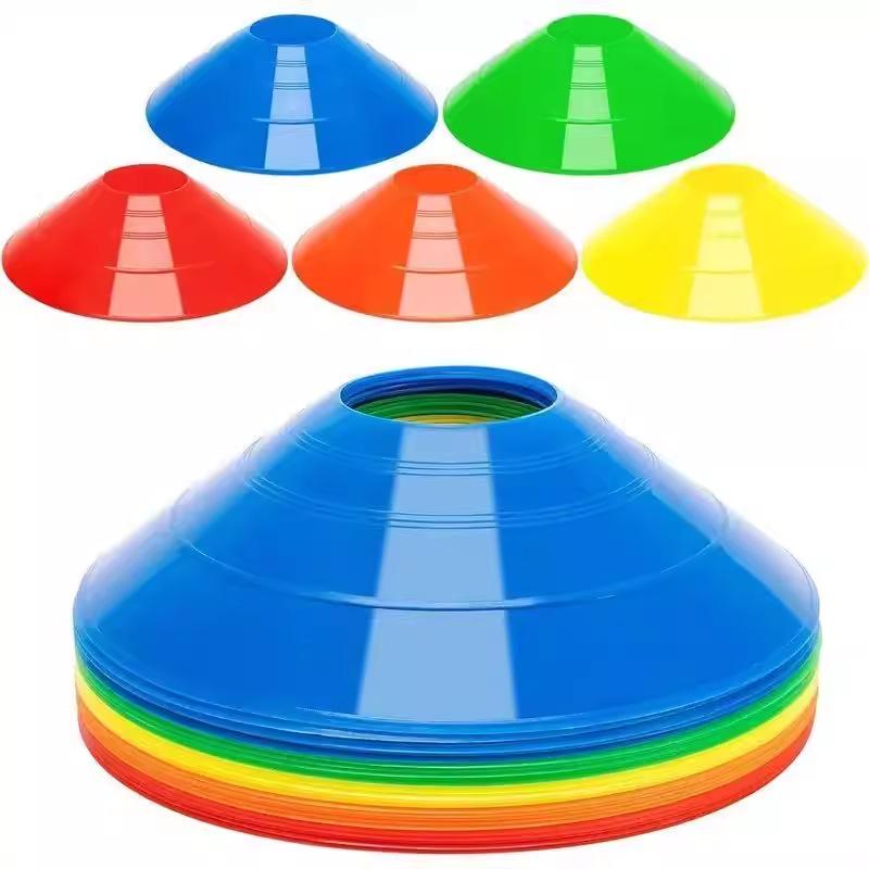 Durable Thickened Football Training Marker Cones and Discs