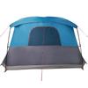 4-Personen-Campingzelt mit Vorzelt Blau Wasserdicht