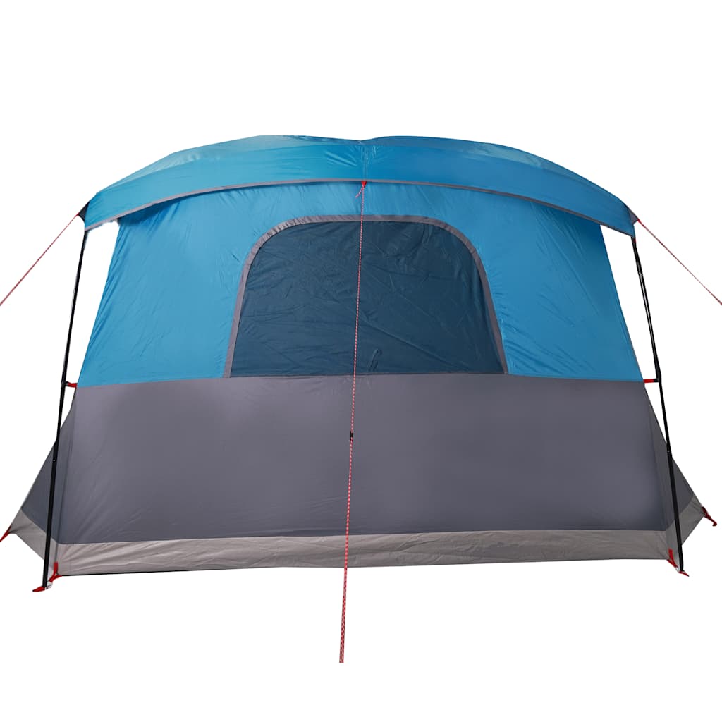 4-Personen-Campingzelt mit Vorzelt Blau Wasserdicht