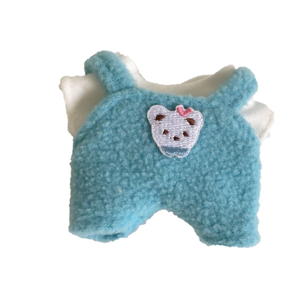 

Cartoon Cotton Doll Clothes Overall Plush Toys Clothes Stuffed Doll Plush Suit Girl Gift синий