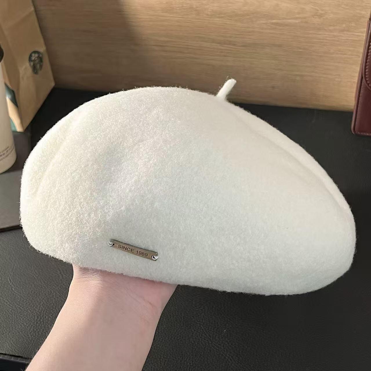 

Женский шерстяной берет 3D 2025: Ретро Осенне-зимняя шляпа художника One Size