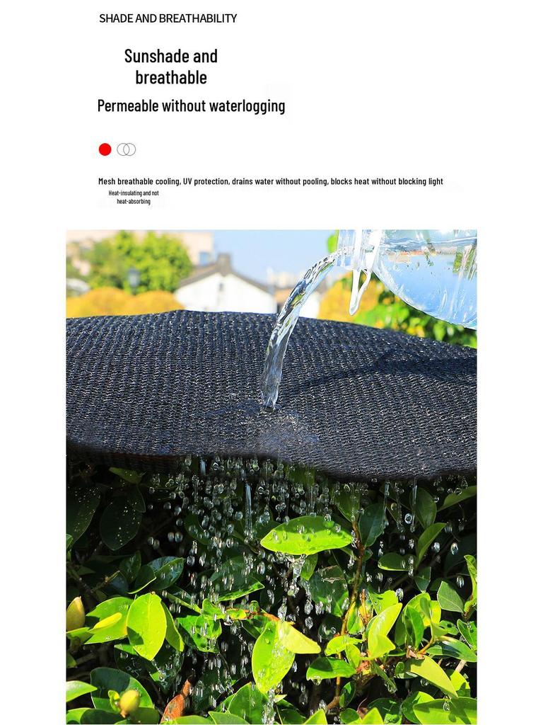 High Temp Resistant Thickened Black Shade Net for Sun Protection