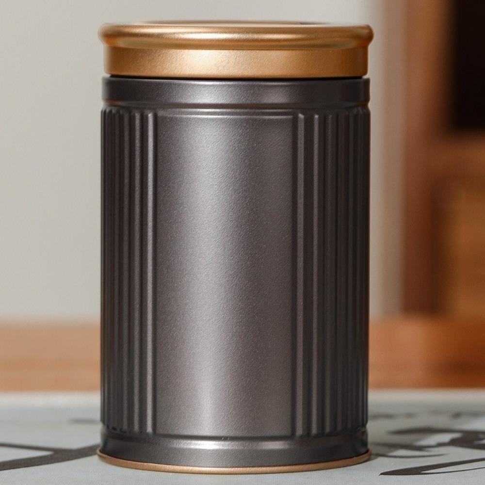 

2Pcs Mini Tea Storage Container Empty Storage Jar Creative Tea Can Travel чорний