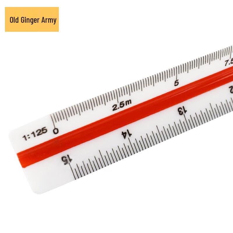 Triangular Scale Ruler for Drafting