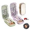 Dustproof Quartering Pill Cutter Divider Organizer Medicine Pill Cutter  for Small or Large Pills