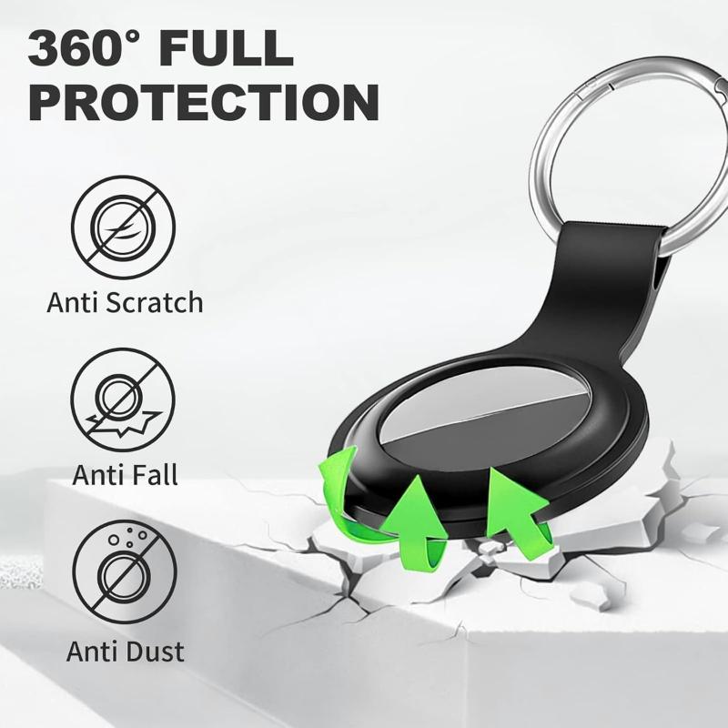 Hülle für Apple Airtags Hülle Flüssigsilikon Schutzhülle Tracker Zubehör Kratzfeste Hülle Schlüsselanhänger Air Tag Hülle