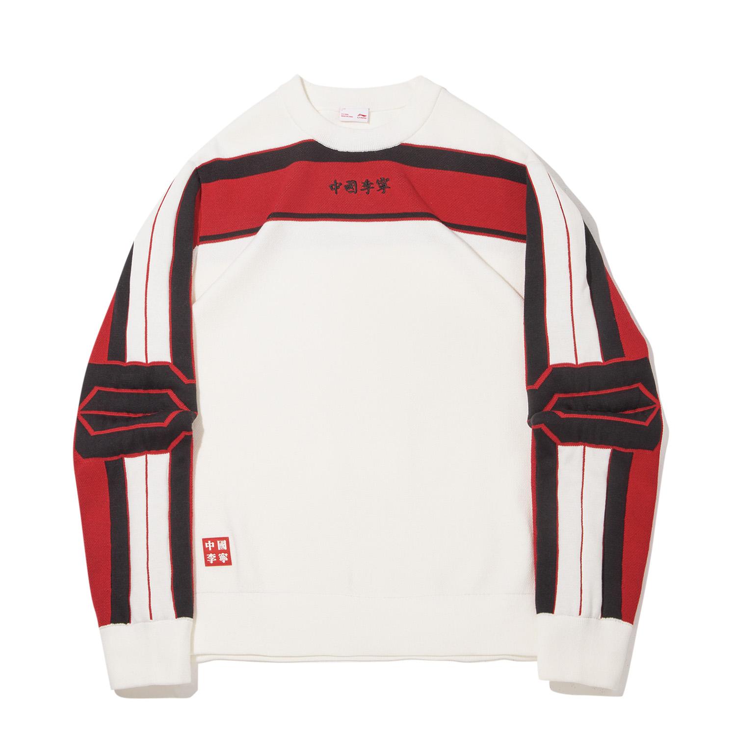 Li Ning Ретро Спортивная Серия Модный Вязаный Свитер Мужские топы AMBW209-3 S