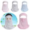New Ice Silk Cycling Face Mask Thin Breathable Ice Silk Face Mask Uv Sun Protection Face Cover Men Women