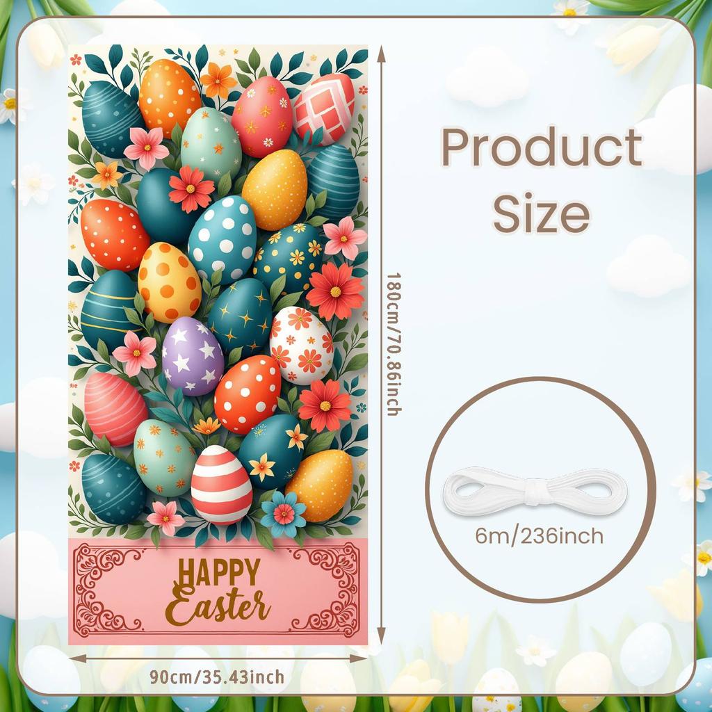 Easter Egg Display Vintage Truck Religious Easter Backdrop Spring Easter Background Plaid Border For Family Gathering Church