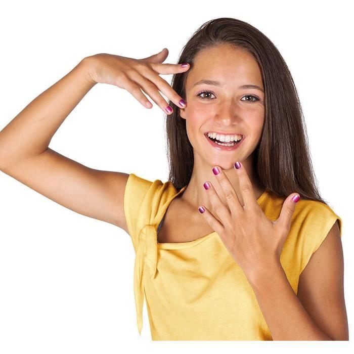 CLEMENTONI - Crazy Chic - Atelier Ongles - Vernis et paillettes - Rose - Pour enfant de 6 ans et plus