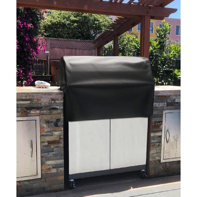 SHINESTAR 32'' Built-in Grill Cover for DCS, Jenn-Air, Bull, Napoleon, Coyote, and Weber, Waterproof & Windproof Island Grill Top Cover, 33'' W x