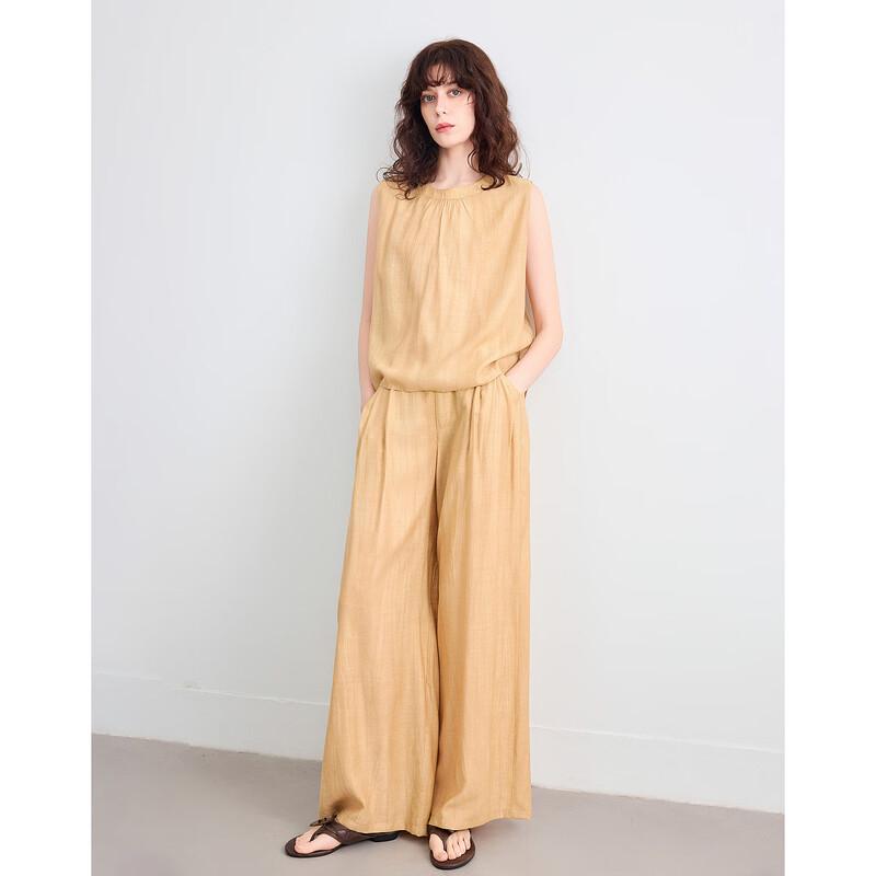 Demana Murray Series Women's Summer Print Sleeveless Top & Wide-Leg Pants Set