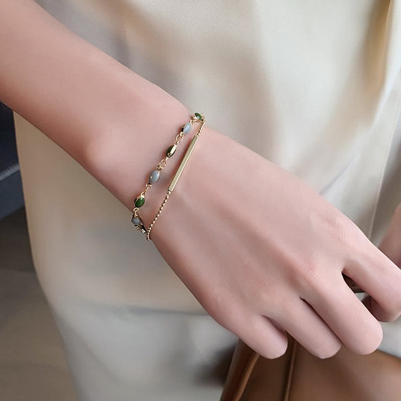 South Korea Dongdaemun Bracelet Female Ins Personality Design Cold Wind French Bracelet Tide