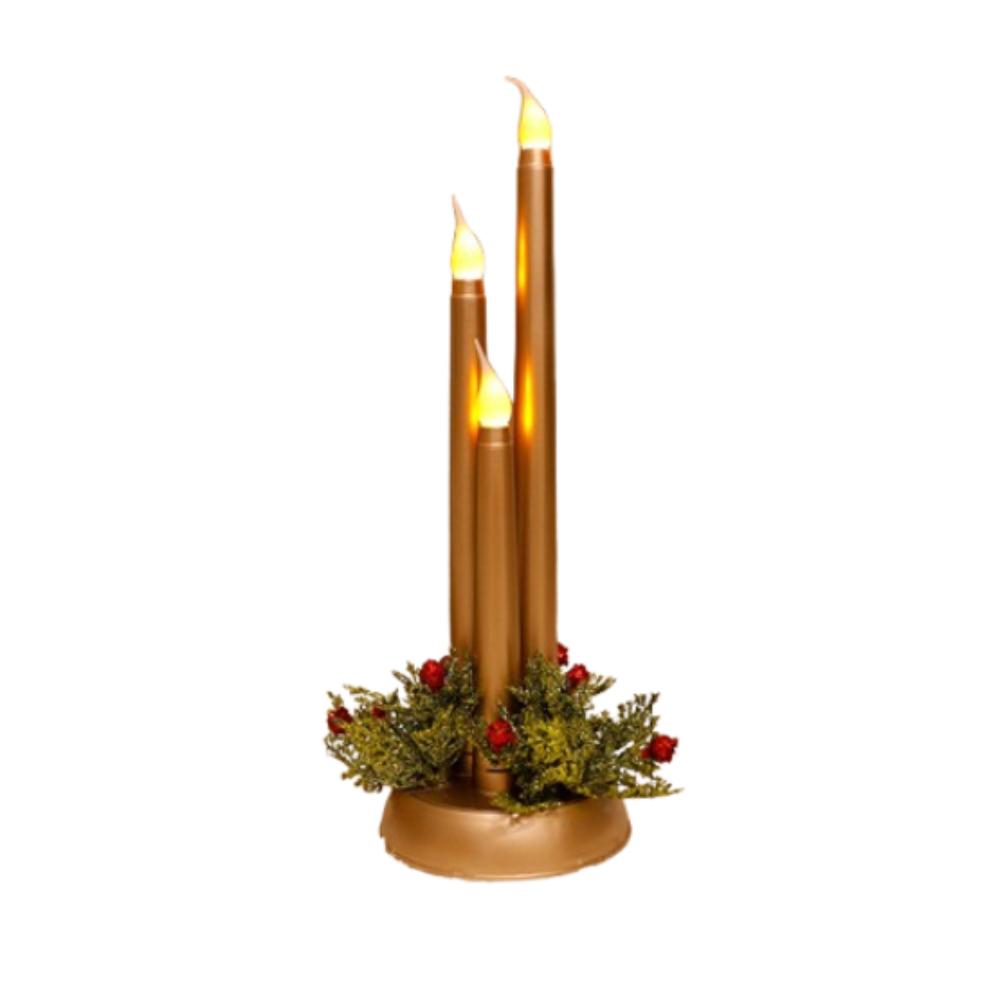 Retro Christmas LED Candles Light Flickering Electric Candle Tealight  Home New Year Decor